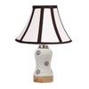 Devansh Multi Cotton Shade Lamp With Wood & Mosaic Glass Base For Decoration/Office/Home/Gifting/Study For Decoration/Office/Home/Gifting/Study