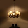 Devansh Gold Wall Mounted Lamp With Black Cotton Shade