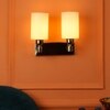 Eliante Modern Wall Lights Mild Steel & Glass Material Gold & Cream Finish