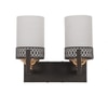 Eliante Modern Wall Lights Mild Steel, Glass & Glass Material Brown,Gold & White Finish