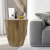 Metalsmith Solid Wood Side Table in Natural Finish