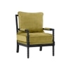 Luxe L in en Fabric Lounge Chair in Green
