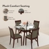 Dalla Solid Wood Dining Chair Set Of 2 In Grey Colour