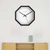 Minimal Octagonal Wooden Wall Cloc