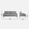 Alife Fabric Sofa (Grey)