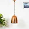 Malia Rose Gold Hammered Metal Pendant Light