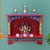 D'Dass Sheesham and Mdf Wooden Home Temple For Pooja Mandir For Home