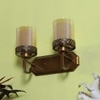 Eliante Modern Wall Lights Mild Steel & Glass Material Antique Gold & Champaign Finish