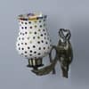 Devansh Metal Electric Wall Light in Antique Gold Colour with Multi Shade Count of 1 Light