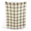 Checkered Yellow navy Throw