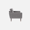 Faro Velvet 3 Seater Sofa in Grey Colour