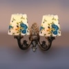 Devansh Metal Electric Wall Light in Antique Gold Colour with Multi Shade Count of 2 Lights