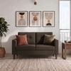 Winston 2 Seater Fabric Sofa in Fossial Brown Colour