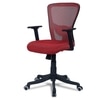 Peacifice Mid Back Ergonomic Chair in Red Colour