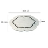 Marble Brass Inlay Flower Shape Platter