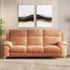 Emila 3 Seater Fabric Sofa In Amber Weave Colour