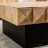 Ekaterini Solid Wood Top Coffee Table