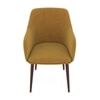 Owen Fabric Lounge Chair in Ochre Colour