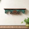 Multishade Colour Solid Wood Handcarved Tamra Floating Wall Shelf with 3D work by DisooFashions