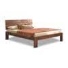 Boston Solid Wood Queen Size Non Storage Bed in Teak Finish