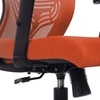Ebeaony Mid Back Ergonomic Chair in Orange Colour