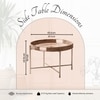 Luxurious Rattan Side Table in Brown Colour