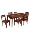 Tamarind 6 Seater Dining Set In Dual Tone Finish