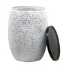 Metalsmith Metal Side Table in White Finish