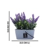 White 1 Pieces Hanging Lavender Artificial Plant With Pot