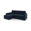 Apollo Compact Sofa (Colour : Salsa Red, Cushion : Hard, Back Type : High Back, Seating Capacity : Left Aligned 2 Seater + Left Aligned Chaise + Ottoman)