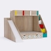 Sleep N SlideBunk Bed 6X5 Drawers On Wheels In Oak and Yellow Colour69