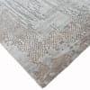Blue Ivory Abstract Wool Silk Hand Tufted Area Rug for Living Room Bedroom 5x8