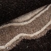 Abstract Black Natural Wool Wall Art 2 Panel Set 4 x 2 Feet