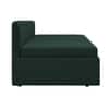 Marteen 3 Seater Velvet Pull Out Sofa Cum Bed in Green Color With Storage