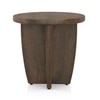 Kaya Solid Wood Side Table in Danish Walnut Finish