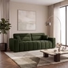 Basso 3 seater Sofa in Olive Boucle
