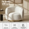 Elegantensemble Wood 1 Seater With Upholstery Non Storage Sofa In White Colour