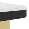 Filo Banswara Marble And Metal Nesting Coffee Table In Rough Gold Finish