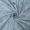 Kavi Blue Floral 400 TC Cotton Flat Double Queen Size Bedsheet with 2 Pillow Covers – Threads