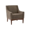 Claudia Boucle Fabric Arm Chair in Brown Colour
