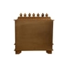 D'Dass White Mdf and Sheesham Wooden Temple For Pooja