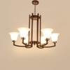 Eliante 6-Light Chandelier, Mild Steel Modern Ceiling Light Fixture For Living Room Dining Room