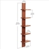 BLUEWUD Louis Engineered Wood Multipurpose Wall Decor Shelf, Display Rack (Walnut)