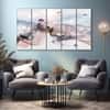 The Castle Decor Nature Art Wall Painting Wooden Framed 27x48 Inch (Style 3)