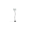 Dolley Multicolour Fabric Floor Lamp with Black Iron Base