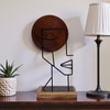 Kylie Metal Showpiece in Dark Brown Colour