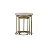 Lorna Metal Side Table in  Gold Finish