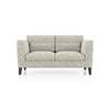 Lewis 2 Seater Fabric Sofa In Monochrome Paisley Colour