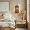 Hexa Brown Solid Wood Wall Lights