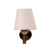 Devansh Metal Electric Wall Light in Gold Colour with White Shade Count of 1 Light